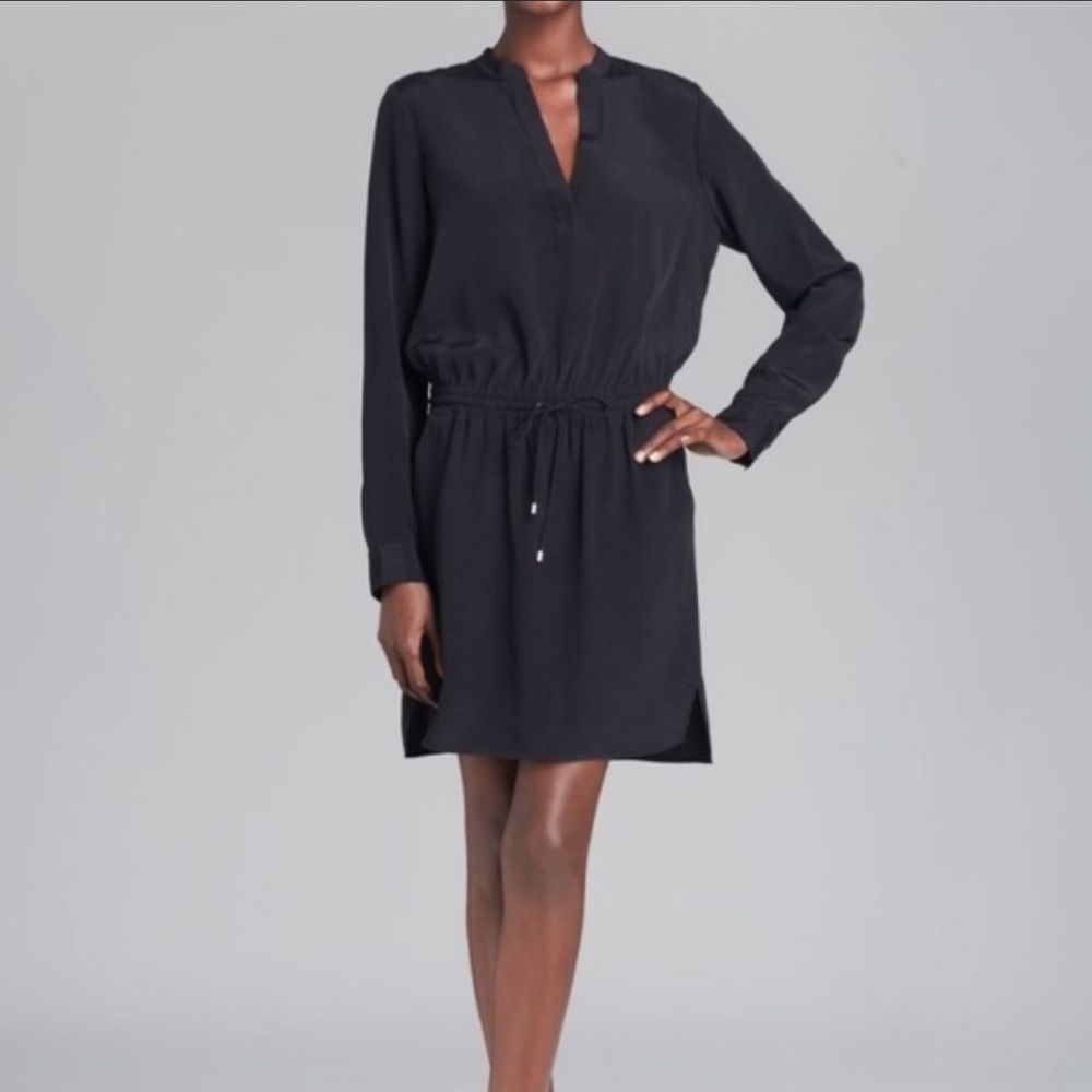 Vince Silk long sleeve Dress